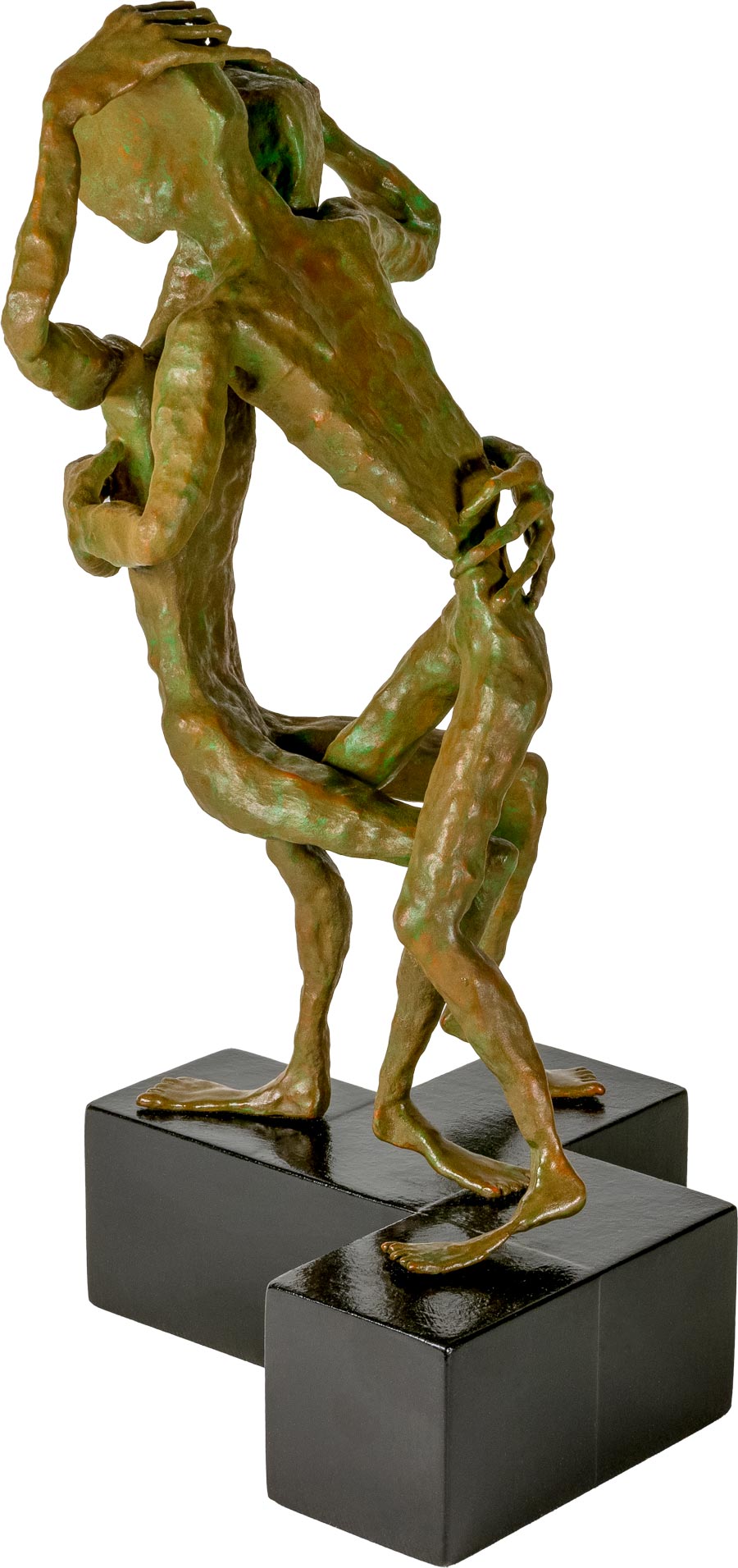 Dialog - Hartkeramik, Bronzebschichtung, Tempera, Farbpigmente - 2026