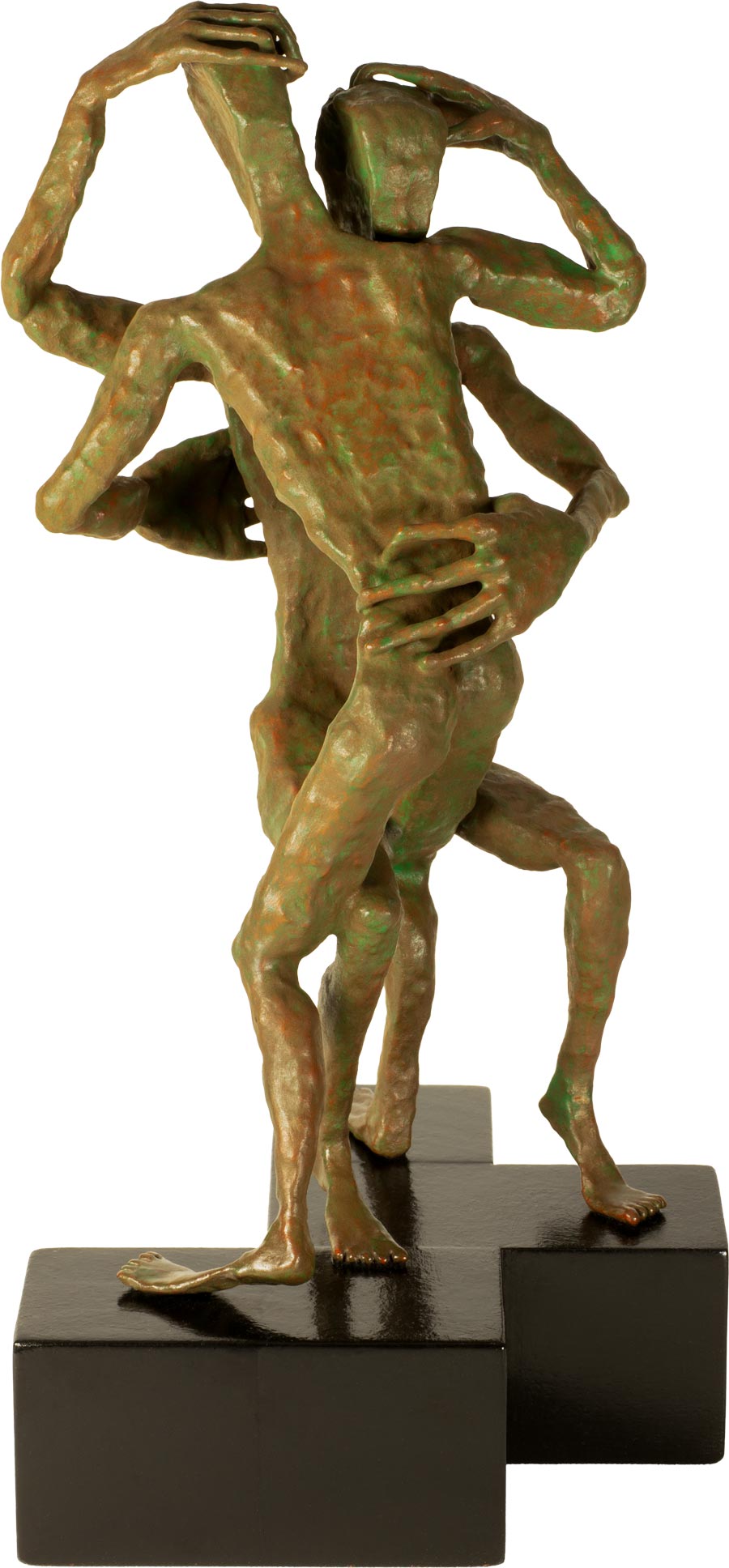 Dialog - Hartkeramik, Bronzebschichtung, Tempera, Farbpigmente - 2026