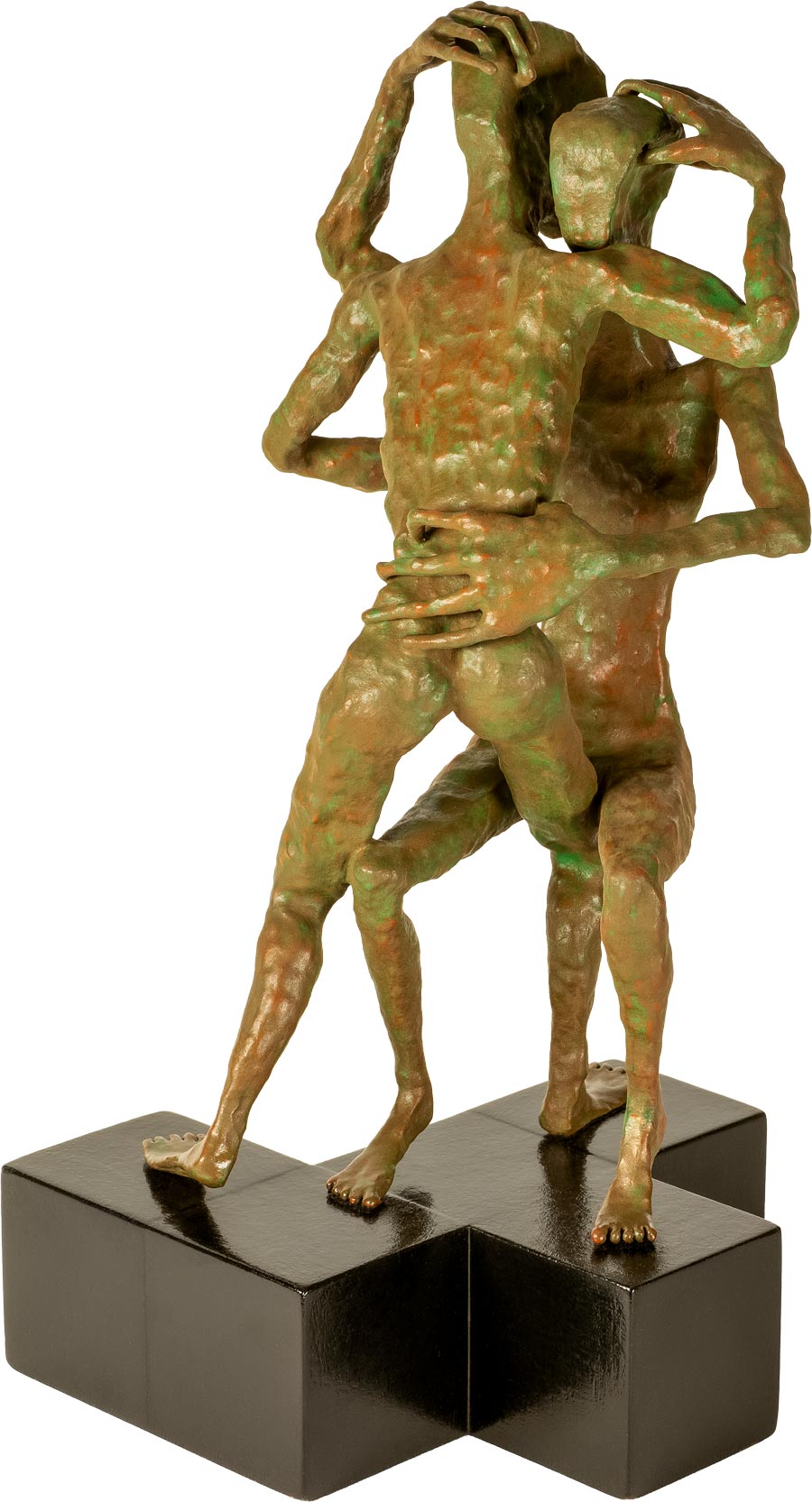 Dialog - Hartkeramik, Bronzebschichtung, Tempera, Farbpigmente - 2026