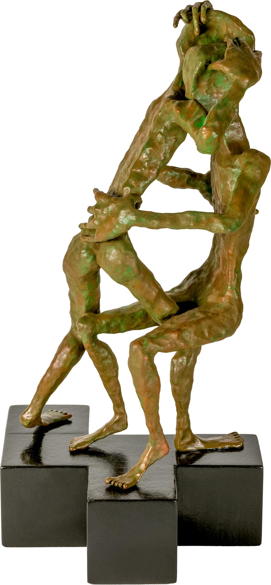 Dialog - Hartkeramik, Bronzebschichtung, Tempera, Farbpigmente - 2026