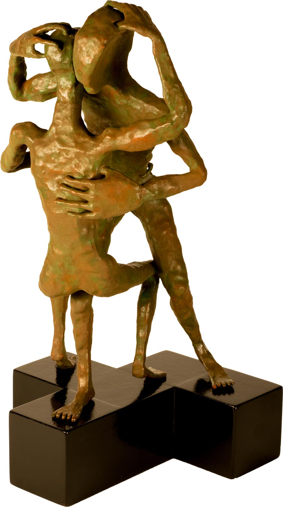 Dialog - Hartkeramik, Bronzebschichtung, Tempera, Farbpigmente - 2026