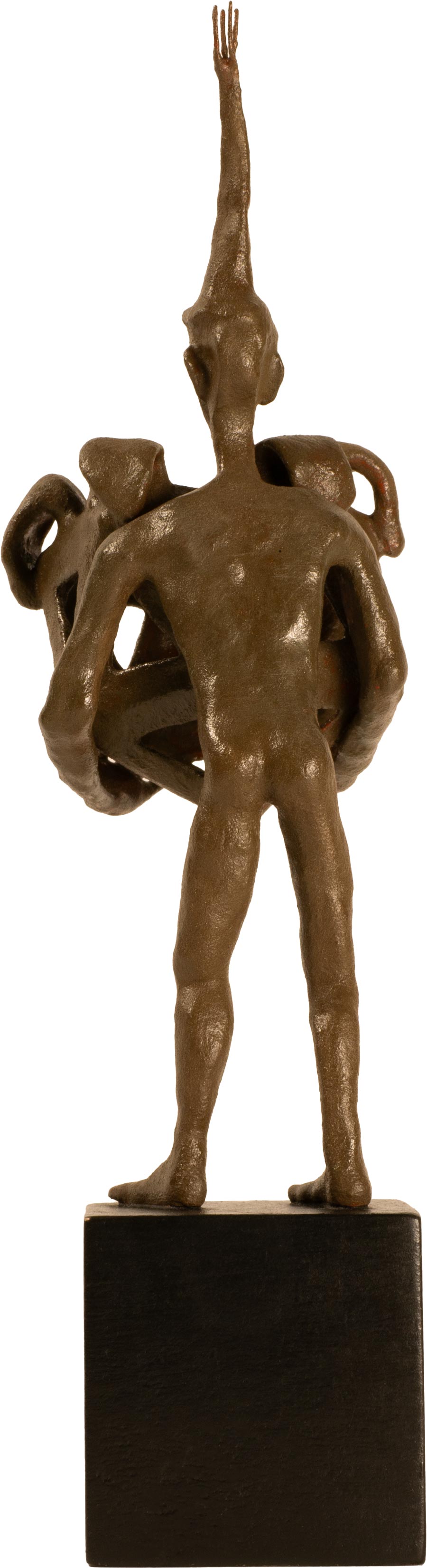 warten auf maria - Hartkeramik, Tempera, Farbpigmente - 2026 Objekt - Hartkeramik, Bronzebeschichtung, Farbpigmente