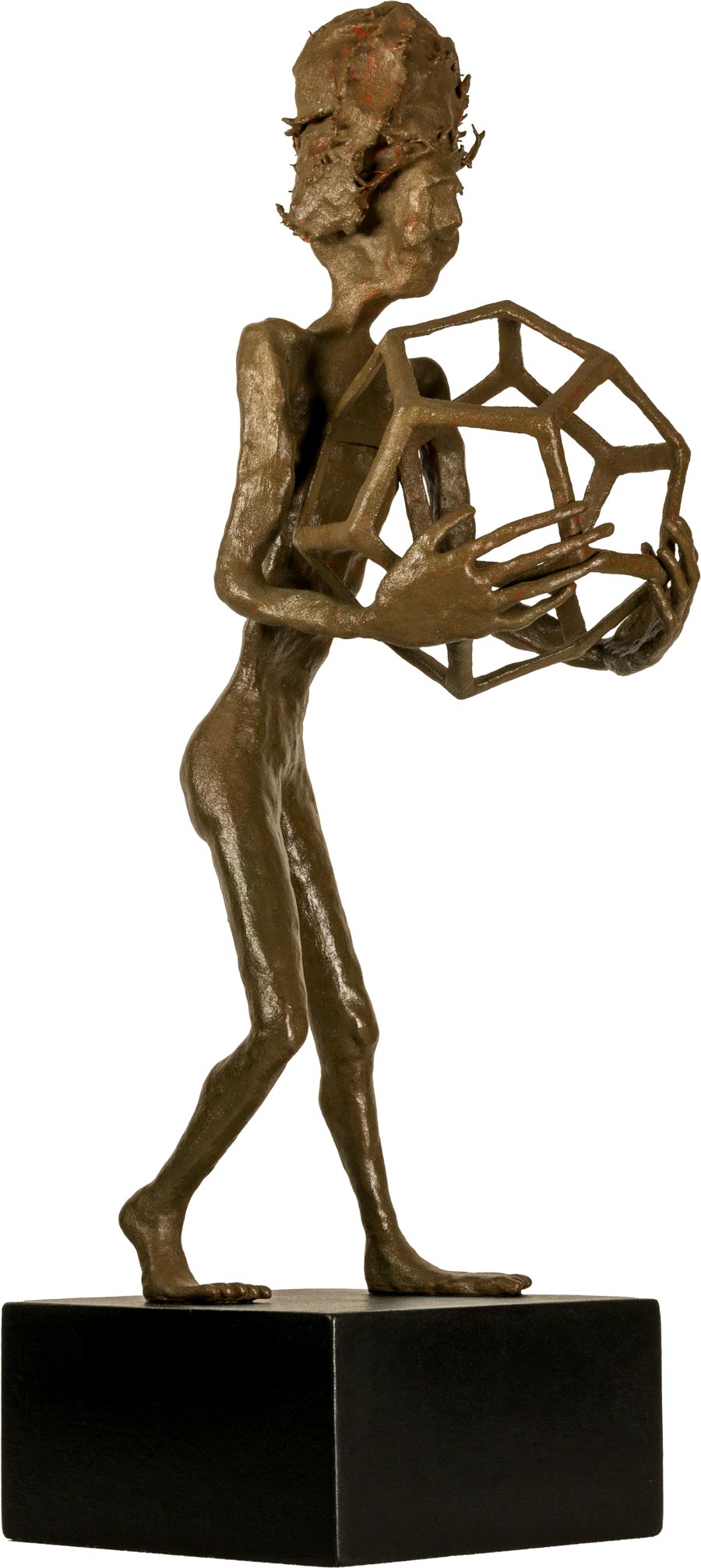 Objekt - Hartkeramik, Bronzebeschichtung, Tempera, Farbpigmente Objekt - Hartkeramik, Bronzebeschichtung, Tempera, Farbpigmente