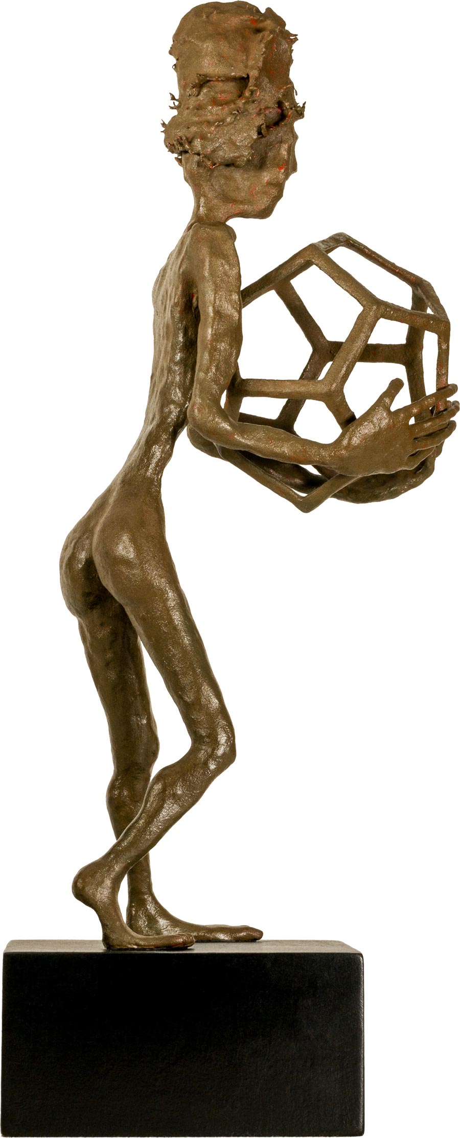 Objekt - Hartkeramik, Bronzebeschichtung, Tempera, Farbpigmente Objekt - Hartkeramik, Bronzebeschichtung, Tempera, Farbpigmente