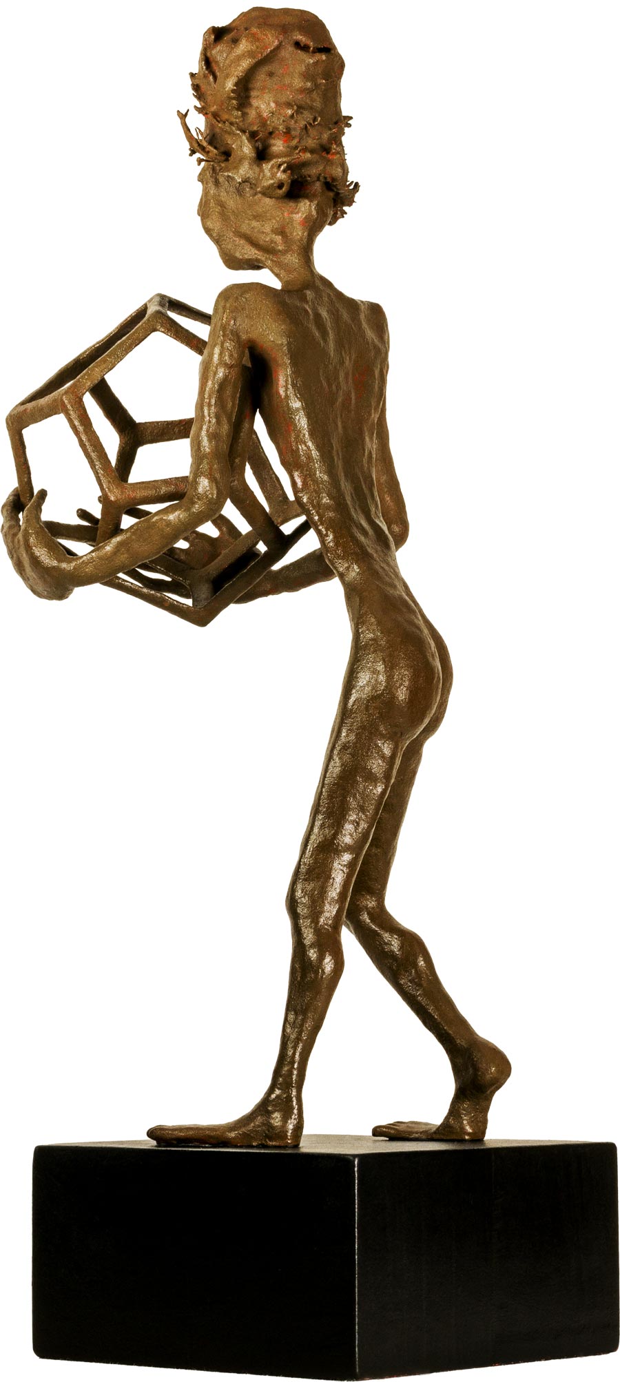 Objekt - Hartkeramik, Bronzebeschichtung, Tempera, Farbpigmente Objekt - Hartkeramik, Bronzebeschichtung, Tempera, Farbpigmente