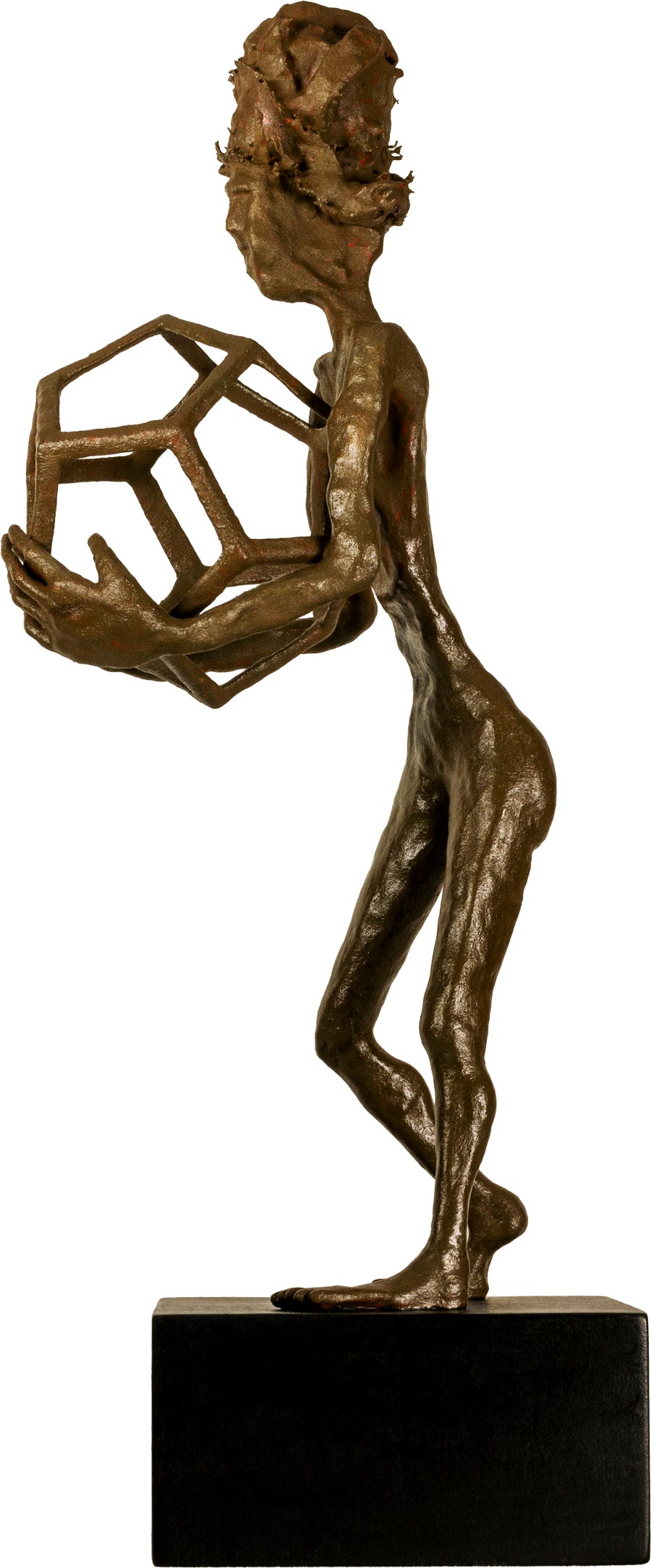 Objekt - Hartkeramik, Bronzebeschichtung, Tempera, Farbpigmente Objekt - Hartkeramik, Bronzebeschichtung, Tempera, Farbpigmente